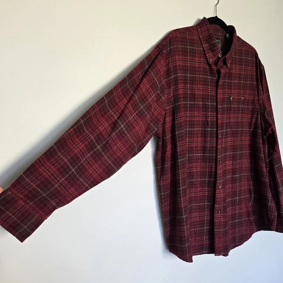 G.H. Bass & Co Men's Fireside Flannel Button-up Shirt Size XL Outdoor Fall Cabin - Picture 5 of 10